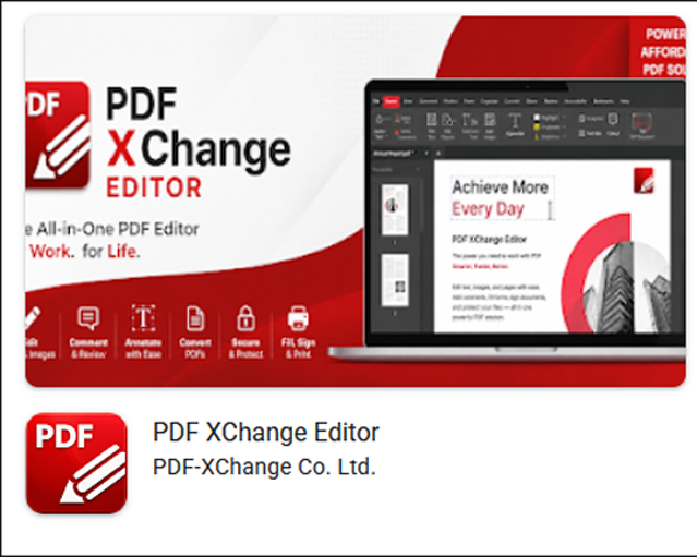 Counterfeit PDF-XChange Editor Android App found on Google Play
