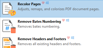 Recolor Pages Tool
