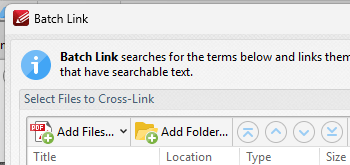 Batch Link Documents