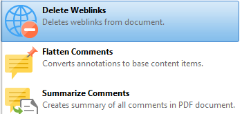 Delete Weblinks