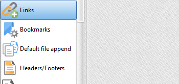 Links Settings