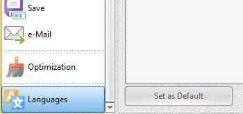 Languages Settings