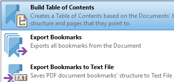 Build Tables of Contents