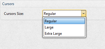 Adjustable Cursor Sizes