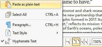 Paste Copied Text as Plain Text