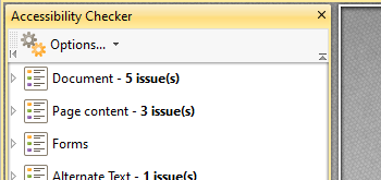 Perform Accessibility Checks on Documents