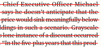 Add Strikeout Annotations to Document Text