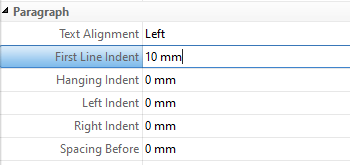 View/Edit Paragraph Properties for Annotations