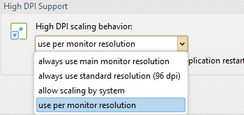 High DPI Support