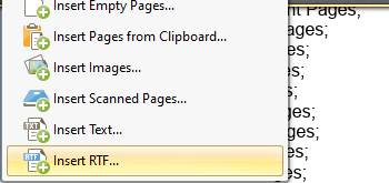 Insert RTF Files into Documents