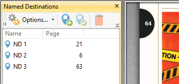 Use the Destinations Pane to View/Edit Named Destinations in Documents