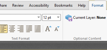 Use the Format Tab to Edit Document Content