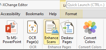 Enhance Scanned Pages