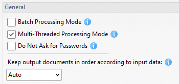 Use the 'Keep Output Order' Feature to Retain Document Order from Input to Output