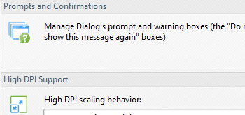 Manage 'Do Not Show Again' Prompts in the UI