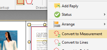 Convert Rectangles to Measurement Annotations