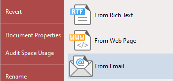 Create PDFs from Email Files