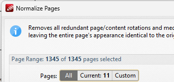 Normalize Pages