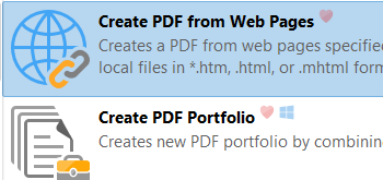 Create PDFs from Web Pages